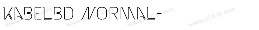 KabelBd Normal字体转换